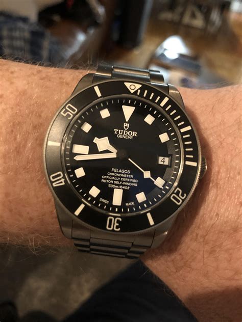 tudor pelagos on wrist